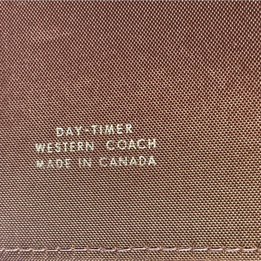 Day - Timer Western Coach Made In Canada Vintage Binder